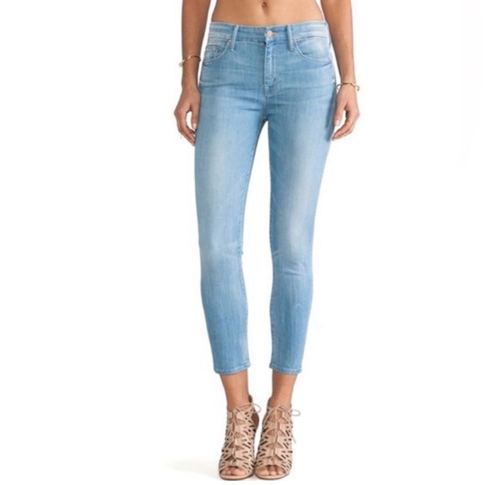 Mother High Waisted looker crop jeans